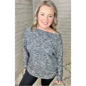 Charcoal Grey Sweater by CY Fashion